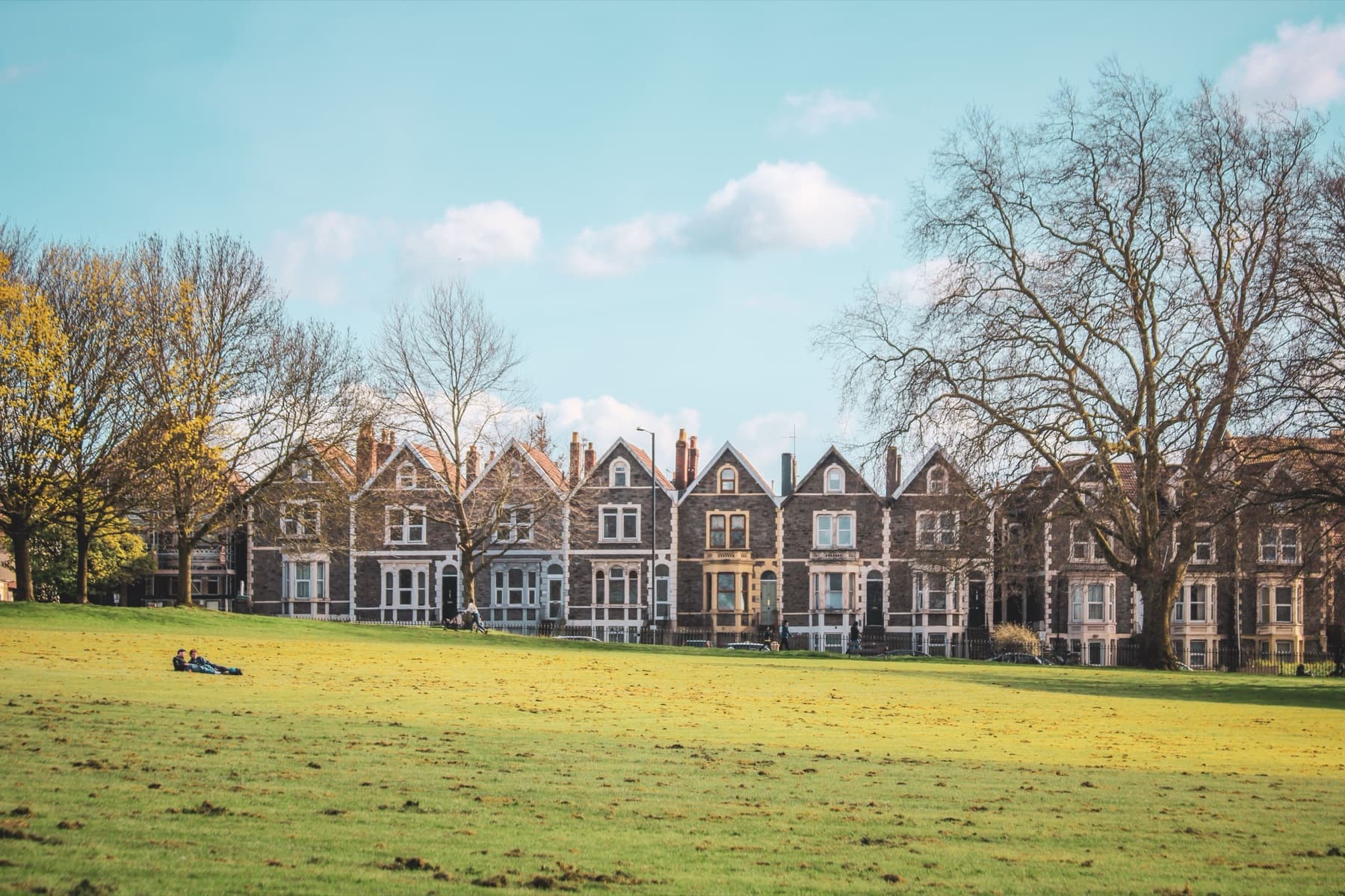 Victorian homes representing a long-term mortgage decision