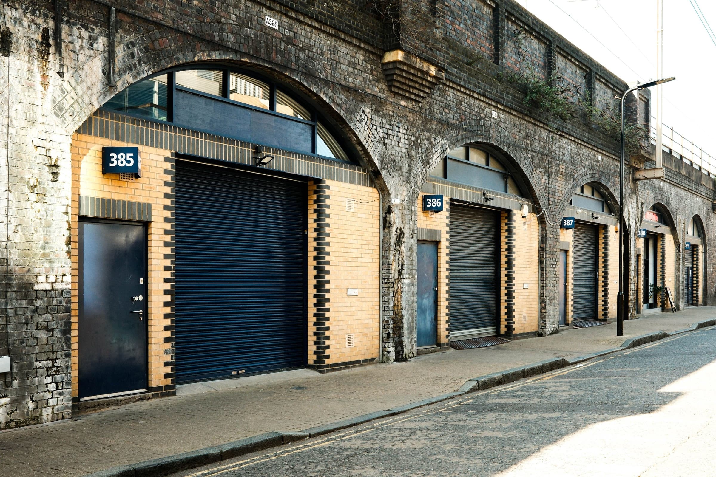 Commercial units beneath railway arches